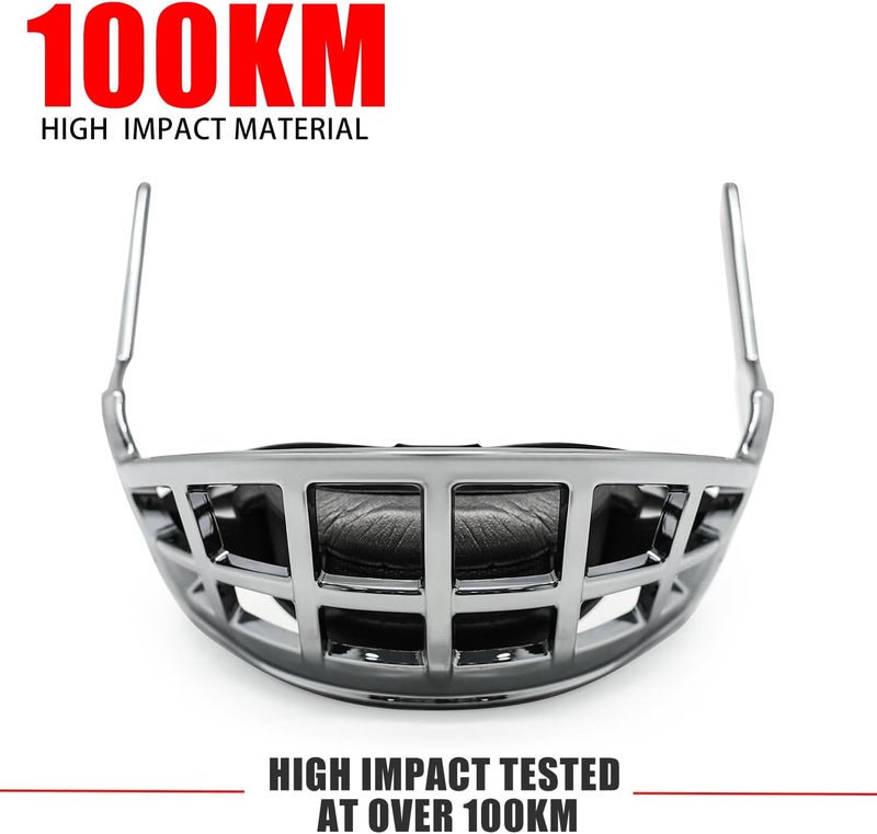 GY Hockey Helmet Face Shield Cage Adult Ice Hockey Half Shield Cage Lower-Face Protection for Chin/Lips/Teeth Without Hindering Breathability - Image 2